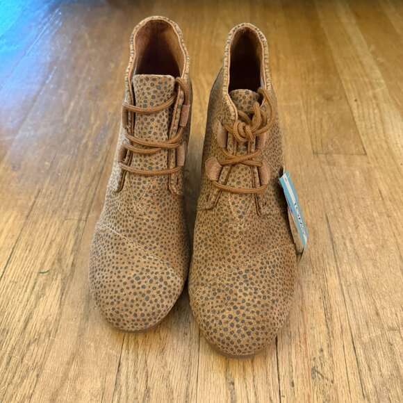 Women's Tom's Cheetah Suede Wedges (NWT) | Size 7 - Picture 2 of 6